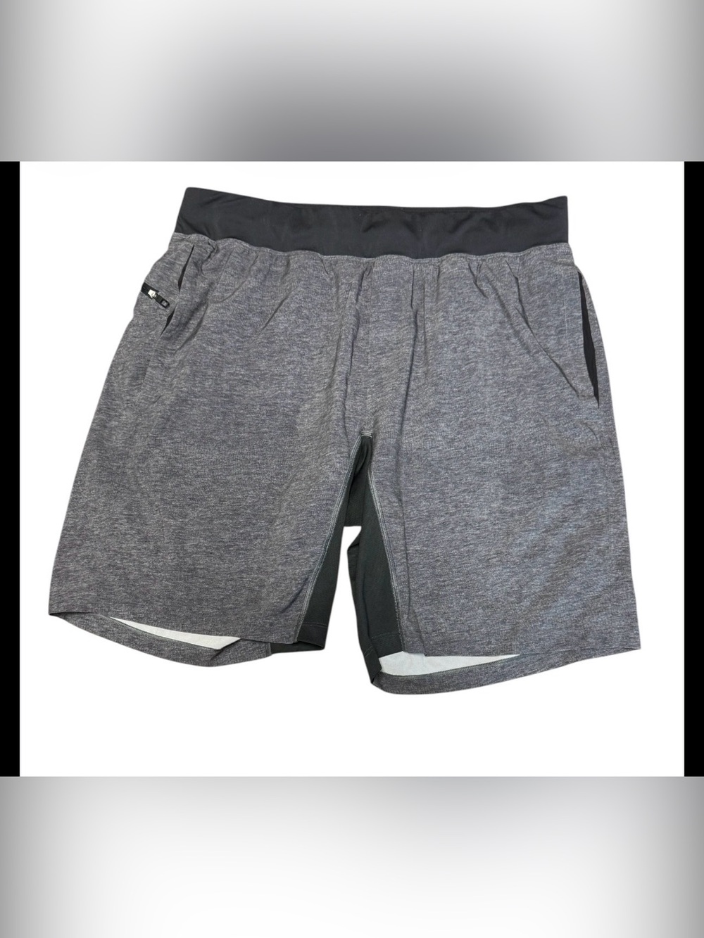 Like new! Lululemon T.H.E. Short Linerless 9" Gray Men's Size XL